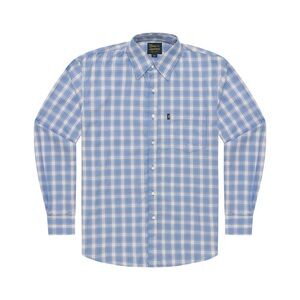 Texas Standard Texas Check Medium Lampasas Blue Plaid Long Sleeve Button Down